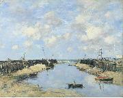 Eugene Boudin, The Entrance to Trouville Harbour